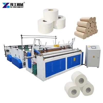 Machine de rebobinage de rouleaux